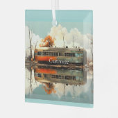 ヴィンテージキャラバントレーラーRV Thunder_Cove ガラスオーナメント (正面左)