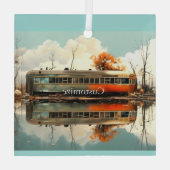 ヴィンテージキャラバントレーラーRV Thunder_Cove ガラスオーナメント (裏面)