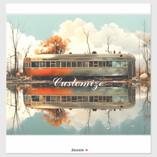 ヴィンテージキャラバントレーラーRV Thunder_Cove シール (シート)