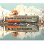 ヴィンテージキャラバントレーラーRV Thunder_Cove シール (正面)