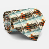 ヴィンテージキャラバントレーラーRV Thunder_Cove ネクタイ (ロール)