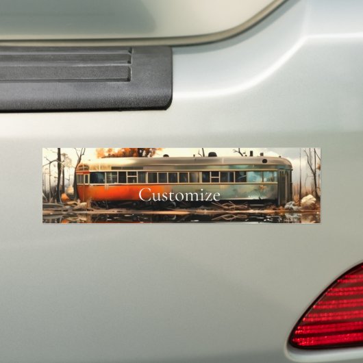 ヴィンテージキャラバントレーラーRV Thunder_Cove バンパーステッカー (車上)