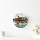 ヴィンテージキャラバントレーラーRV Thunder_Cove ラウンド壁時計 (ホーム)