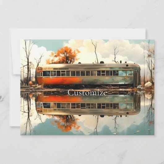 ヴィンテージキャラバントレーラーRV Thunder_Cove 招待状 (正面)