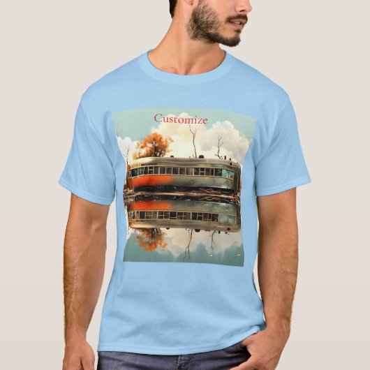 ヴィンテージキャラバントレーラーRV Thunder_Cove Tシャツ (正面)