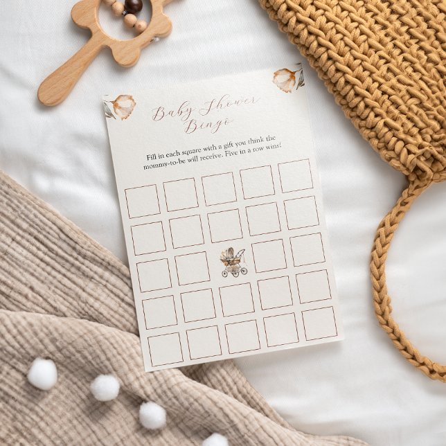 ヴィンテージキャリッジフローラベビーシャワービゴゲーム (Vintage Carriage Floral Baby Shower Bigo Game
)