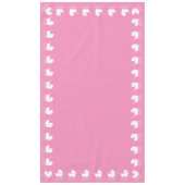 ヴィンテージキャリッジベビーシャワーかわいいピンクの女の子 テーブルクロス (正面)