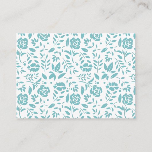 ヴィンテージキャリッジベビーシャワーかわいいブルーボーイ エンクロージャーカード (裏面)