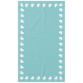 ヴィンテージキャリッジベビーシャワーかわいいブルーボーイ テーブルクロス (正面)