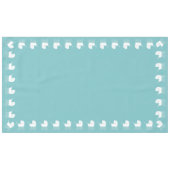 ヴィンテージキャリッジベビーシャワーかわいいブルーボーイ テーブルクロス (正面(横))