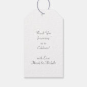 ヴィンテージキャリッジベビーシャワーグリーン男女兼用 ギフトタグ (裏面)