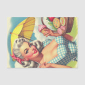 ヴィンテージキャンディかわいいピンアップ 薄葉紙 (正面)