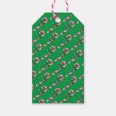 ヴィンテージキャンディケインワインギフトラベル ギフトタグ (正面)