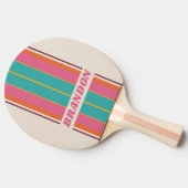 ヴィンテージキャンディレインボーストライプボード名 卓球ラケット (横)