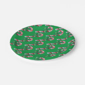 ヴィンテージキャンディーケイン紙プレート ペーパープレート (アングル)