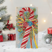 ヴィンテージキャンディーケーンクリスマスカスタム シーズンカード