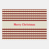 ヴィンテージキャンディーケーンストリップラッピング紙 ラッピングペーパーシート (正面2)