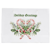 ヴィンテージキャンディーケーンホリデー ラージペーパーバッグ (裏面)