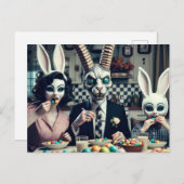 ヴィンテージキャンディ夕飯ホラーダークイースター ポストカード (正面/裏面)