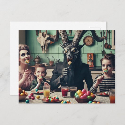 ヴィンテージキャンディ晩餐オカルト ポストカード (正面/裏面)