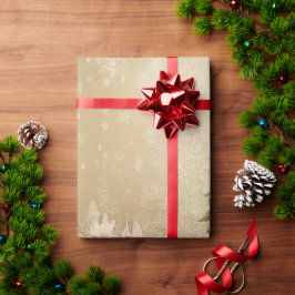 ヴィンテージキャンディ、葉オーナメントクリスマスウォラ ラッピングペーパー