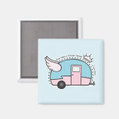 ヴィンテージキャンパトレーラー マグネット (正面/裏面)