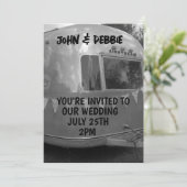 ヴィンテージキャンパトレーラ結婚式招待状 招待状 (スタンド正面)