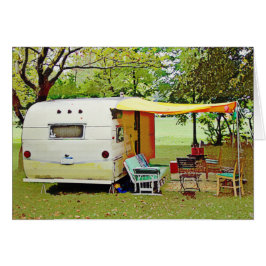 ヴィンテージキャンパーの退職カード