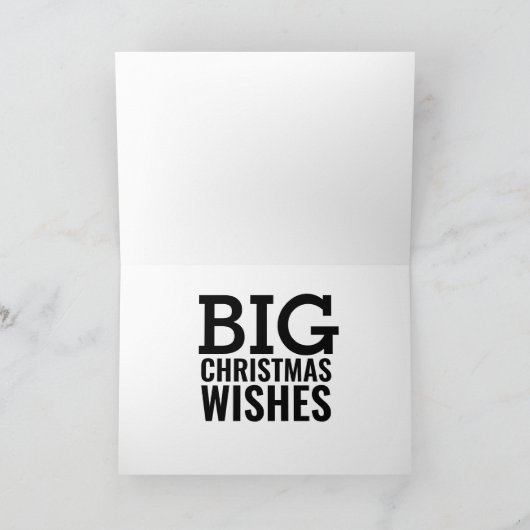 ヴィンテージキャンパークリスマスアートグリーティングカード シーズンカード (内部)