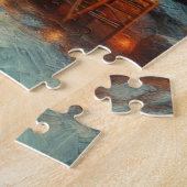 ヴィンテージキャンパークリスマスインデザートサグアーロサボス ジグソーパズル (側面)