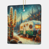ヴィンテージキャンパークリスマスインデザートサグアーロサボス セラミックオーナメント (左)