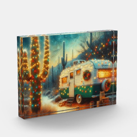 ヴィンテージキャンパークリスマスインデザートサグアーロサボス フォトブロック (左)