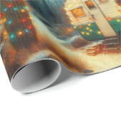 ヴィンテージキャンパークリスマスインデザートサグアーロサボス ラッピングペーパー (ロールコーナー)