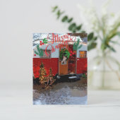 ヴィンテージキャンパークリスマス ポストカード (スタンド正面)