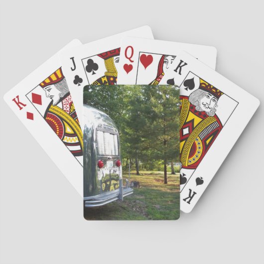 ヴィンテージキャンパースズ缶光沢RVトレーラーデッキカード トランプ (裏面)