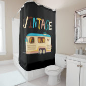 ヴィンテージキャンパートラベルトレーラーRVキャンプ シャワーカーテン (インサイチュ)