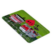 ヴィンテージキャンパートレーラーとトラックバレンタインデー マグネット (右側)