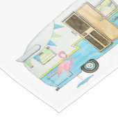 ヴィンテージキャンパートレーラーテーブルランナー ショートテーブルランナー (コーナー)