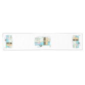 ヴィンテージキャンパートレーラーテーブルランナー ショートテーブルランナー (横)