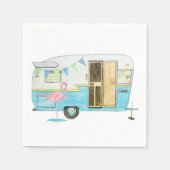 ヴィンテージキャンパートレーラーナプキンズ スタンダードカクテルナプキン (正面)