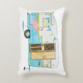 ヴィンテージキャンパートレーラー枕 アクセントクッション (正面(垂直))