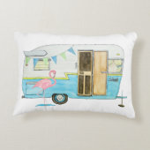 ヴィンテージキャンパートレーラー枕 アクセントクッション (裏面)