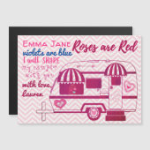 ヴィンテージキャンパーバレンタインデー磁気カード (正面/裏面)