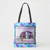 ヴィンテージキャンパーファミリーバケーションアドベンチャー トートバッグ (正面)