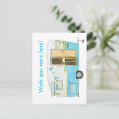 ヴィンテージキャンパーポストカード ポストカード (スタンド正面)