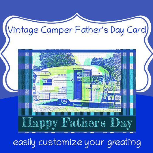 ヴィンテージキャンパー ハッピーファザーズデー カード