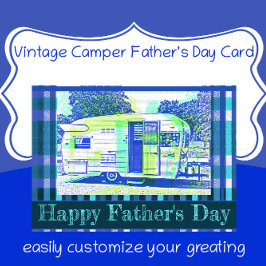 ヴィンテージキャンパー 父の日おめでとう カード