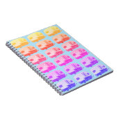 ヴィンテージキャンピングキャンパーRVトレーラカラフル ノートブック (右側)