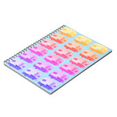 ヴィンテージキャンピングキャンパーRVトレーラカラフル ノートブック (左側)