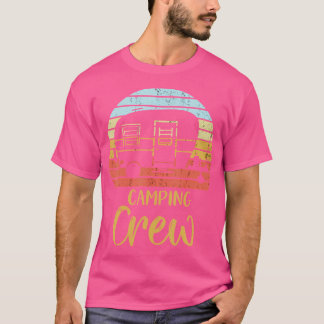 ヴィンテージキャンピングクルーおもしろいマッチングキャンプ Tシャツ